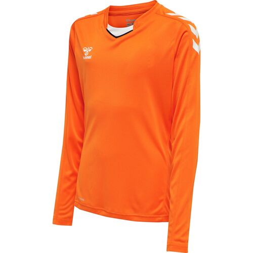 Hummel Hmlcore Xk Poly Jersey L/S Kids - orange tiger