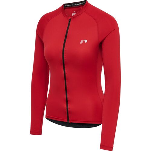 newline Womens Core Bike L/S Jersey - tango red