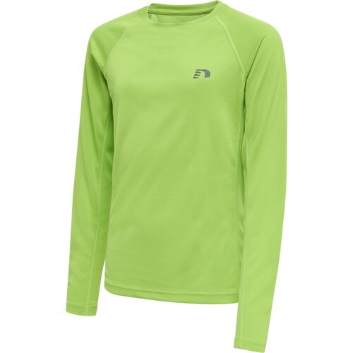newline Kids Core Running T-Shirt L/S - green flash