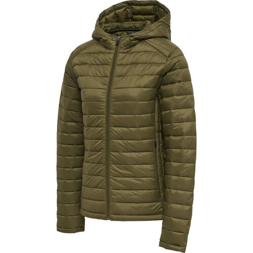 Hummel Hmlred Quilted Hood Jacket Woman - dark olive