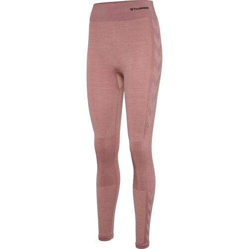 Hummel Hmlclea Seamless Mid Waist Tights - woodrose/rose taupe melange