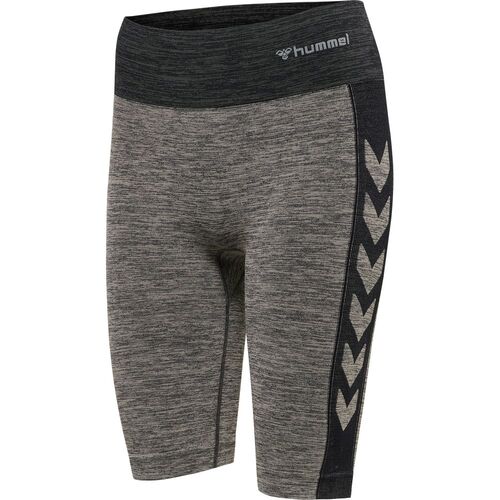 Hummel Hmlclea Seamless Cycling Shorts - chateau gray/black melange