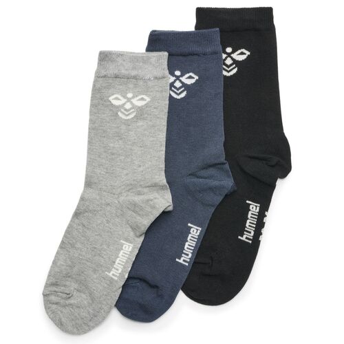 Hummel Sutton 3-Pack Sock - black/grey melange/blue nights