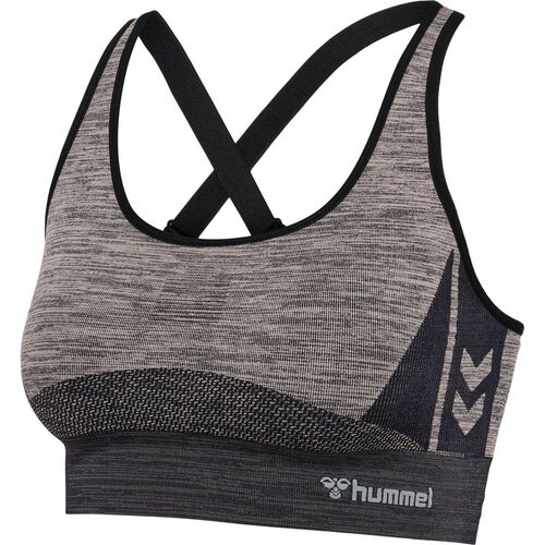 Hummel Hmlclea Seamless Sports Top - chateau gray/black melange