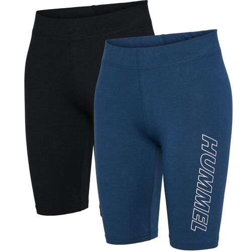 Hummel Hmlte Maja 2-Pack Mw C Tight Shorts - black/insigina blue