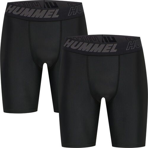 Hummel Hmlte Topaz 2-Pack Tight Shorts - black/black