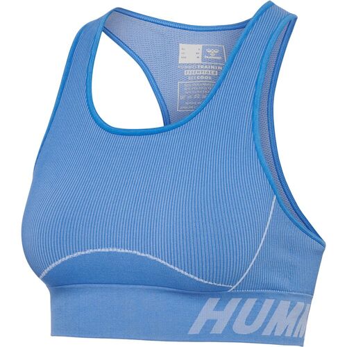 Hummel Hmlte Christel Seamless Sports Top - riviera/blue bell melange