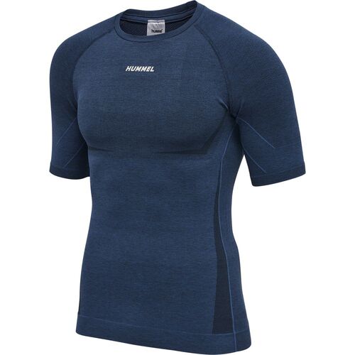 Hummel Hmlte Mike Seamless T-Shirt - insignia blue/black melange