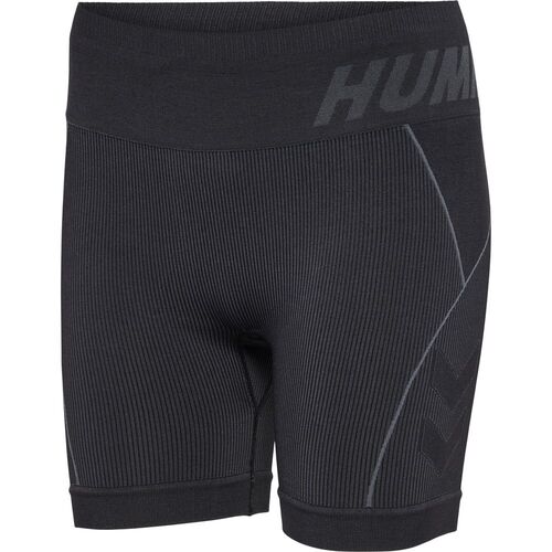 Hummel Hmlte Christel Seamless Shorts - black/asphalt melange