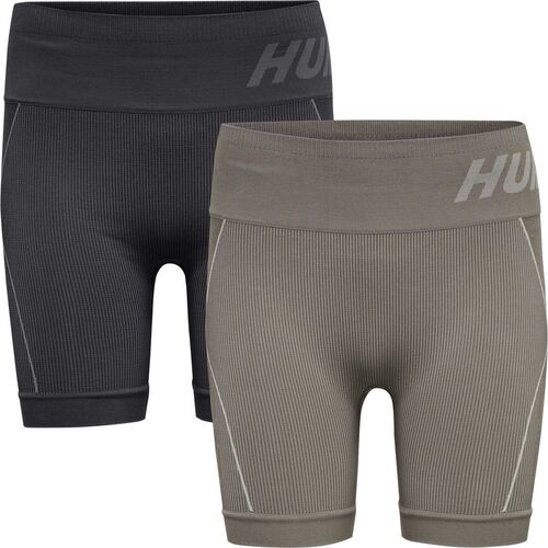 Hummel Hmlte Christel 2-Pack Seaml Shorts - black/chateau grey