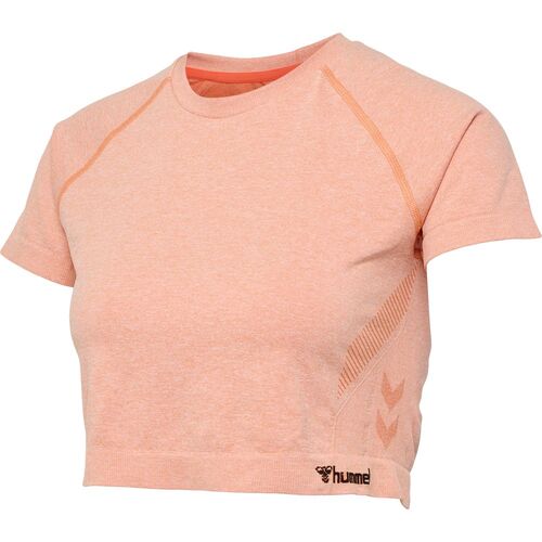 Hummel Hmlci Seamless Cropped T-Shirt - canyon sunset melange