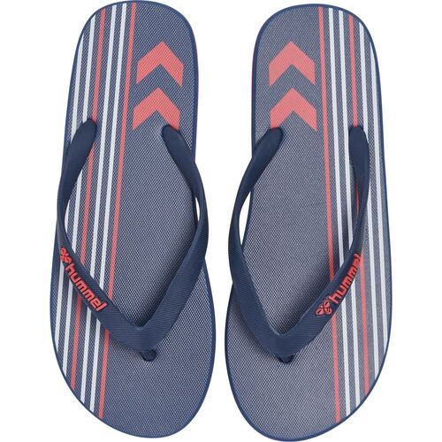 Hummel Multi Stripe Flip Flop - black iris/flame scarlet