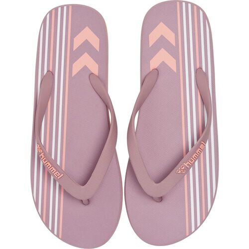 Hummel Multi Stripe Flip Flop - woodrose