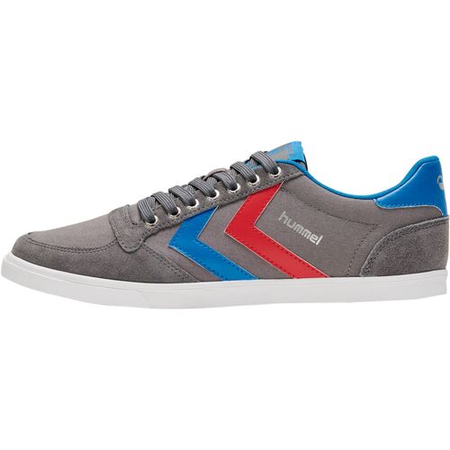 Hummel Hummel Slimmer Stadil Low - castlerock/ribbonred/bril blue