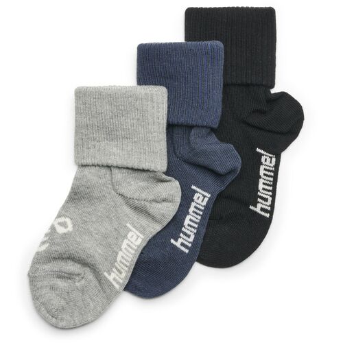 Hummel Sora 3-Pack Sock - black/grey melange/blue nights