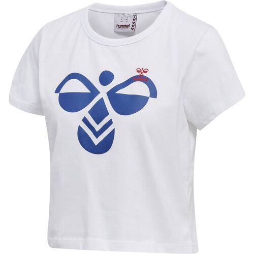 Hummel Hmlic Texas Cropped T-Shirt - white/true blue