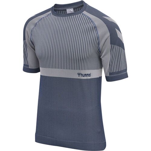 Hummel Hmlmt Unit Seamless T-Shirt - insignia blue/chateau gray