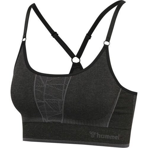 Hummel Hmlmt Energy Seamless Sports Top - black/asphalt melange