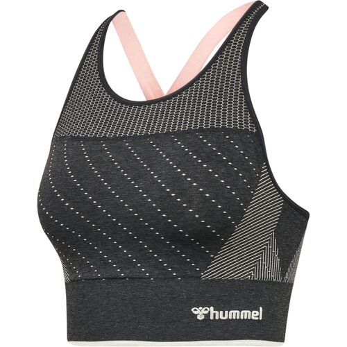 Hummel Hmlmt Hana Seamless Sports Top - black melange