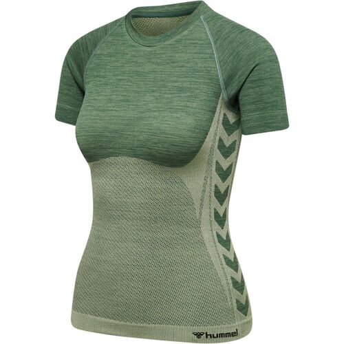 Hummel Hmlclea Seamless Tight T-Shirt - laurel wreath/lily pad melange
