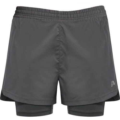 newline Women 2-In-1 Running Shorts - forged iron
