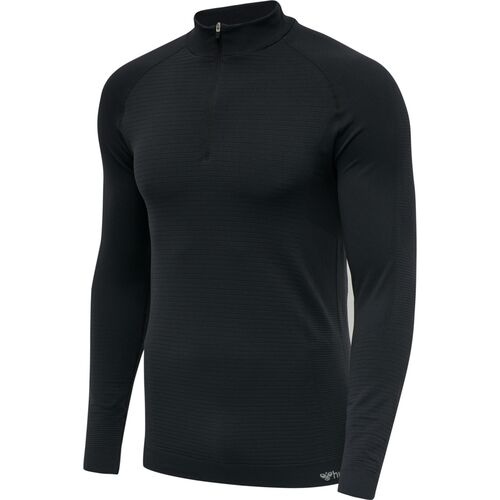 Hummel Hmlstroke Seamless Half Zip - black