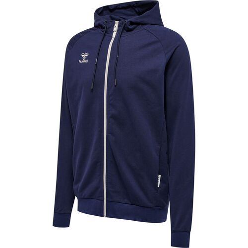 Hummel Hmlmove Grid Cotton Zip Hoodie - marine