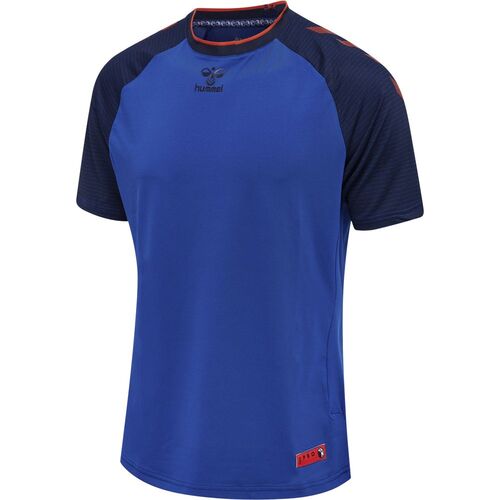 Hummel Hmlpro Grid Game Jersey S/S - surf the web/maritime blue