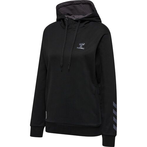 Hummel Hmloffgrid Cotton Hoodie Wo - jet black/forged iron