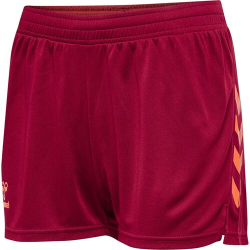 Hummel Hmlongrid Poly Shorts Wo - rhubarb/nasturtium