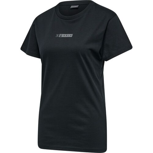 Hummel Hmloffgrid Tee S/S Wo - jet black/forged iron