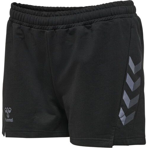 Hummel Hmloffgrid Cotton Shorts Wo - jet black/forged iron