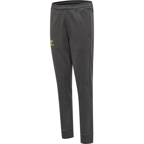Hummel Hmloffgrid Cotton Pants Kids - forged iron/dark citron
