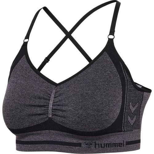 Hummel Hmlmt Lulu Seamless Scrunch Bra - black melange