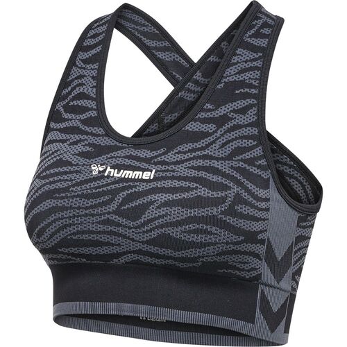 Hummel Hmlmt Saga Seamless Sports Top - black/asphalt melange