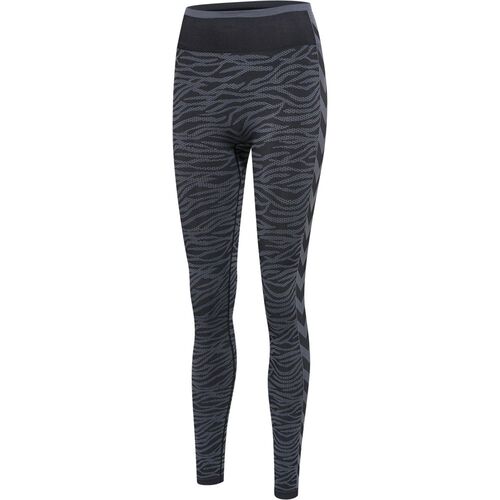 Hummel Hmlmt Saga Seamless Mw Tights - black/asphalt melange