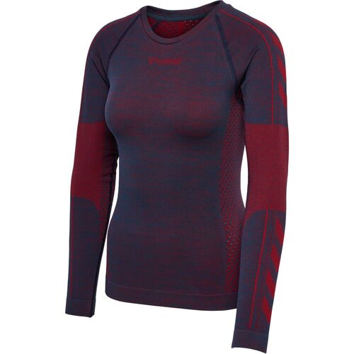 Hummel Hmlmt Aly Seamless T-Shirt L/S - insignia blue/cabernet melange
