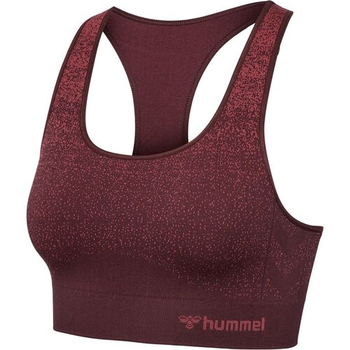 Hummel Hmlmt Fade Seamless Sports Top - bitter chocolate/mineral red