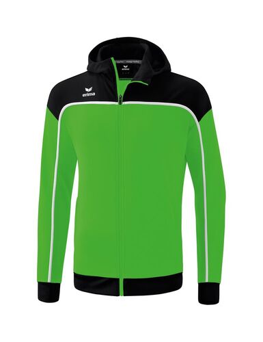 Erima Change Training Jacket With Hood - green/black/white