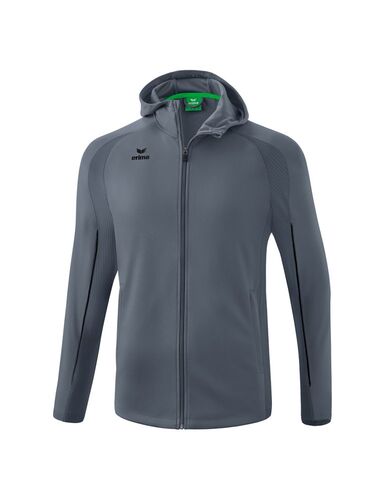 Erima Liga Star Training Jacket With Hood - slate grey/black