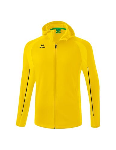 Erima Liga Star Training Jacket With Hood - yellow/black