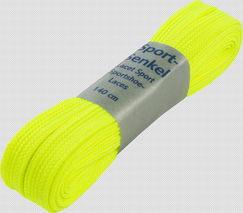 Pro Touch Schn�rsenkel 140 Cm Flach Breit - neon gelb