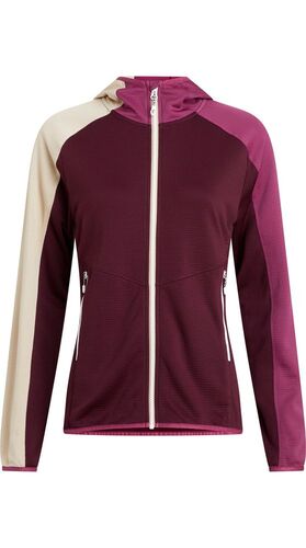 McKINLEY Da.-Fleece-Jacke Seth Hd W - red wine/violet/beig