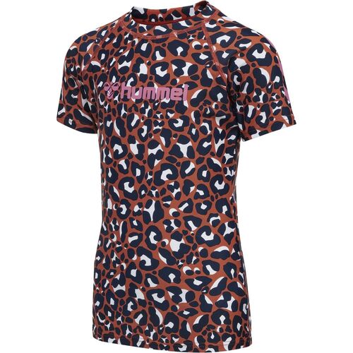 Hummel hmlAZUL SWIM T-SHIRT S/S - hot sauce