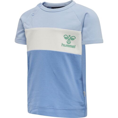 Hummel hmlASLAN T-SHIRT S/S - silver lake blue