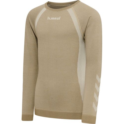 Hummel hmlSPIN SEAMLESS T-SHIRT L/S - simply taupe