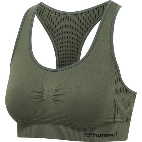 Hummel hmlSHAPING SEAMLESS SPORTS TOP - thyme