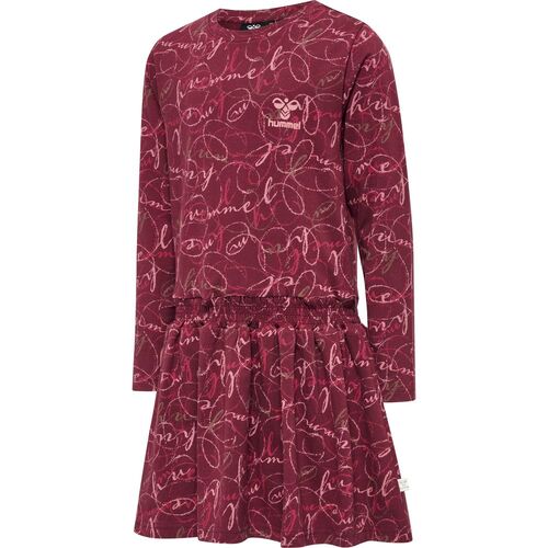 Hummel hmlMERRY DRESS L/S - cordovan