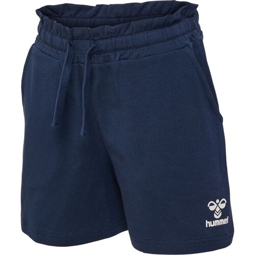 Hummel hmlFLOWY RUFFLE SHORTS - black iris