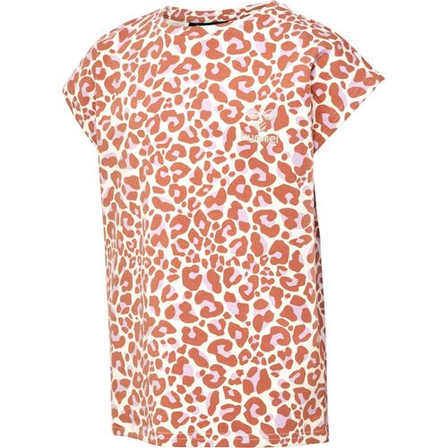 Hummel hmlJUMPY AOP T-SHIRT S/S - copper brown